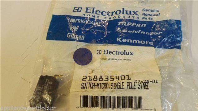 Frigidaire Electrolux Refrigerator 218835401 Micro Switch NEW IN BAG Frigidaire Electrolux Refrigerator 218835401 Micro Switch NEW IN BAG